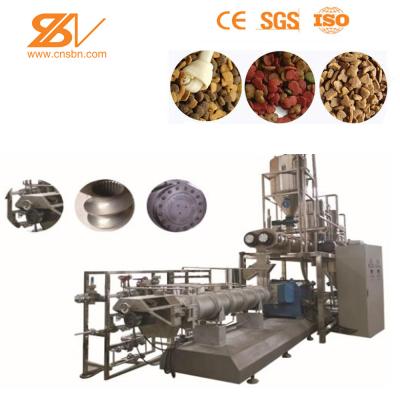 China Linha de processamento dos alimentos para animais de estimação do cão 150-5000 Kg/h da capacidade inteiramente de aço inoxidável à venda