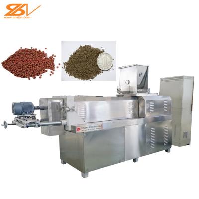 China Industrial 220V Twin Screw 100kg/Hr Fish Feed Extruder for sale