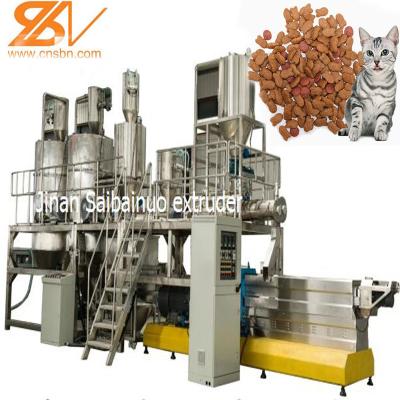 China Cat Food Making Machine, motor de Siemens da máquina da pelota da alimentação do animal de estimação à venda