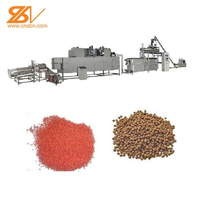 China China Double Screw Extruder Floating Fish Feed Animal Feed Pellet Production Line for sale