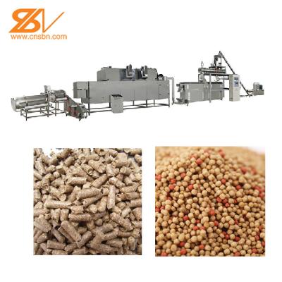 China 3000-3500kg/h Pellet Mill Fish Feed Extruder Floating Fish Feed Plant for sale