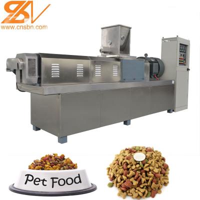 China Dry Kibble dog food processing machine Extruder 800-1500kg/h for sale