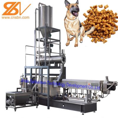 China 100-2000kg/Hr Industrial Automatic Wet Dry Pet Dog Cat Food Extruder for sale