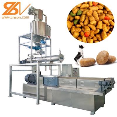 China Pufffed Twin Screw Exruder Wet Pet Dog Cat Food Processing Plant for sale