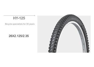 China 26x2.125/2.35 size black width tire for trial and road cycle for sale
