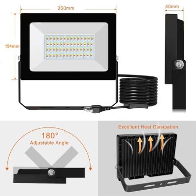 China SMD Waterproof Outdoor Flood Lights , IP66 100W Outdoor Rgb Flood Lights for sale