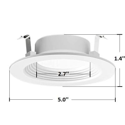 China Anti Glare Ceiling Dimmable LED Flush Mount Light 4 Inch 8.5w 6000k Clear White for sale