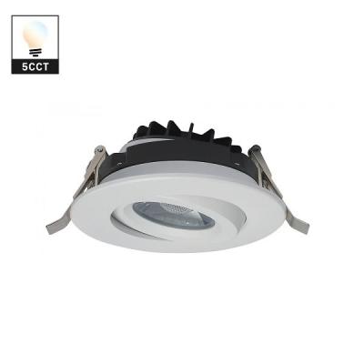 China Adjustable Slim Round LED Downlight , 12w Trimless Fire Rated Downlights for sale