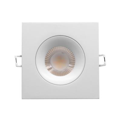 China Residential Square Dimmable LED Downlights 3.5inch 9w 5cct Gimbal Cob Type for sale