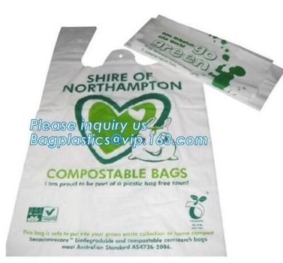 Китай Сумки пищевых отходов Biodegradable белых мешков для мусора Compostable, сумки майцены 100% Biodegradable Compostable на крене для f продается