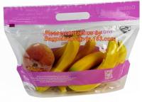 China de gedrukte ritssluitings plastic kers doet fruitzak in zakken, Fruitkers/druivenzak, vruchten/kersen speciale openingsgaten die p verpakt Te koop