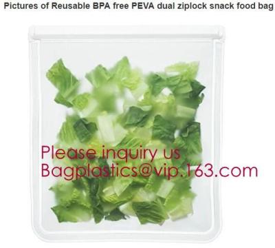 China Eco-friendly standardized grade peva food storage bag,Silicone Reusable Food Storage Bag, Reusable Silicone Food Bag for sale