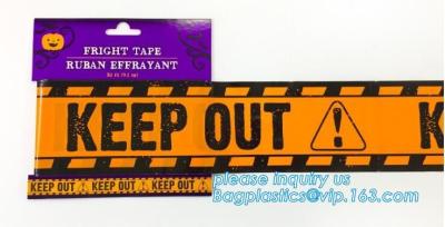 China Caution tape halloween underground cable warning tape,Haunted Halloween Decorations Caution Warning Tape - Trick Or Trea for sale