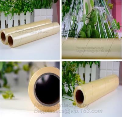 China wrapping PVC transparent cling film, food grade cast cling film, wrapping, moisture proof fresh-keeping, food wrapper, P for sale