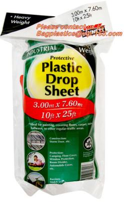 China HDPE protective plastic Drop sheet, Drop cloth, Paint dust sheet, Plastics cheap painter pe protective table drop cloth for sale