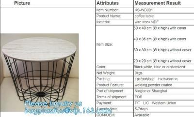 China Glass top metal wire rose gold round coffee table, Outdoor Furniture Commercial Furniture Polywood Furniture Metal table for sale