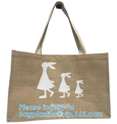 China Custom eco friendly waterproof tote shopping jute pouch bag burlap linen packing gift bag with logo print bagease packag for sale