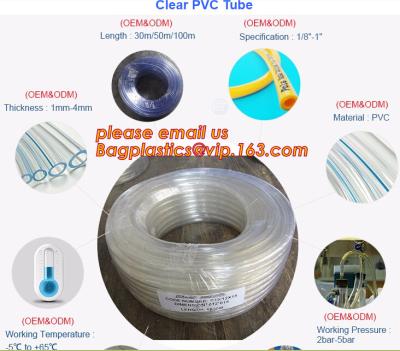 China Layflat PVC Transparent Hose Clear Suction No-Kinking PVC Tubing Soft Clear PVC Tube High Pressure Spray Hose for sale