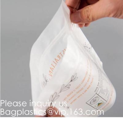 China Compostable Corn Starch Laminated Biodegradable Packaging Bag PLA Bag PBAT Corn Starch Compostable Pouch With Lip for sale