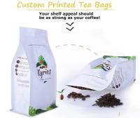 中国 Eco赤い再生利用できる再使用可能なResealable Doypackのコーヒー ティー バッグは弁およびZiplockチョコレート、ポテトが付いている袋を立てます 販売のため