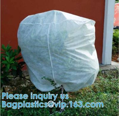 China Heavy Winter Protection Plant Cover Winter Cover Anti-frost Zipper And Drawstring Cold Protection Non-woven Plant Antifr for sale