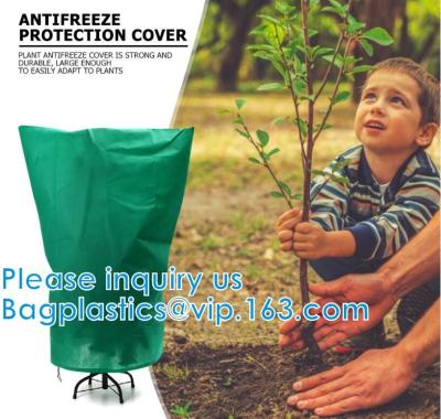 China Warm Cover Tree Shrub Plant Protecting Bag Frost Protection Yard Garden Winter Drawstring Mesh Net Garden Plant Cover for sale