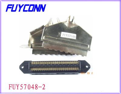 China 180 degree Metal Cover 2.16mm Pitch Champ 25 Pairs Male Plug TYCO AMP Connectors 50 way for sale