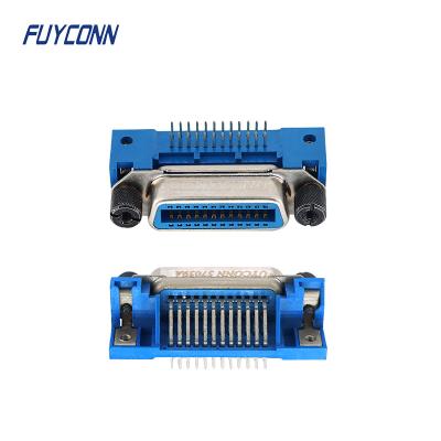 China 24pin IEEE-488 Female Right Angle PCB Centronic Connector 24 Way for sale