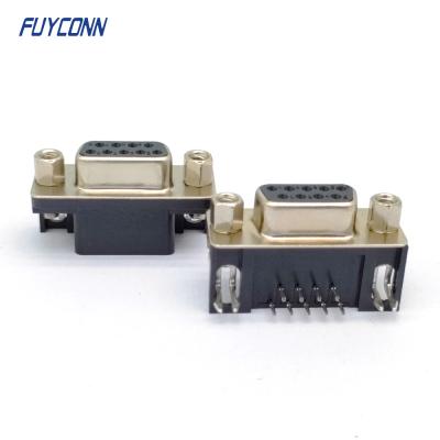 China 9pin DSUB Connector Right Angle PCB D-SUB Female Connector (8.08mm) for sale