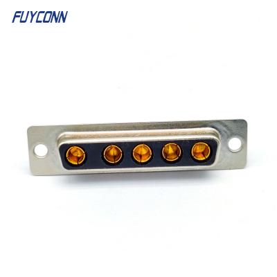 China 5W5 D-SUB Connectors , Female 5Pin Solder Cup DB High Current Connector for sale