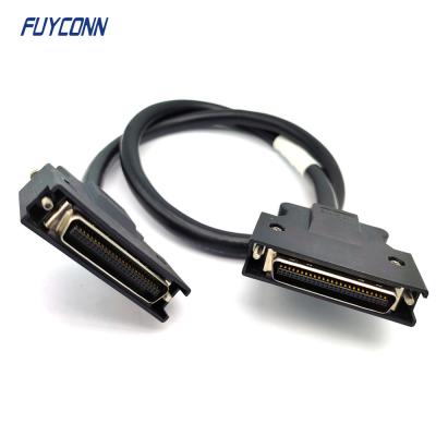 China 50P-50P SCSI Cable Solder Assemble DM50 Male To Male SCSI Connector Cable Assembly for sale