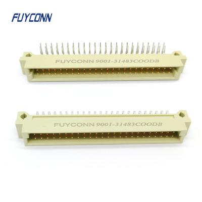 China Conector de 48 pin DIN41612 PCB en ángulo 2 filas masculino 2 * 24 pin 48pin 9001 conector en venta