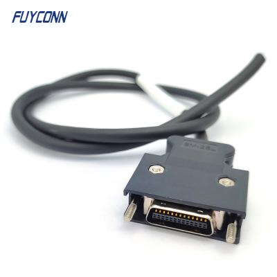 China 26P SCSI Cable Solder Assemble DM26 Male Connector 8 Wire SCSI Cable Assembly for sale
