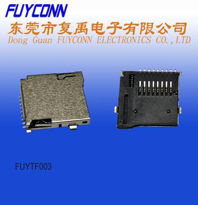 China Soldadura de destello del tenedor del conector de tarjeta del Pin TF de la aleación de cobre 9 T en venta