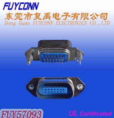 China 50 Pin Centronic Connectors , Straight Angle PCB Male Connector Certified UL for sale