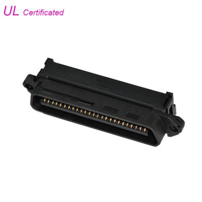 China IDC Male Connector RJ21 Centronic Ribbon Cable Connector With Cable Clip for sale