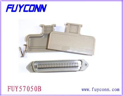 China 50 Pin Centronics Connector Male Plug-kopbalschakelaar met t-vorm plastic dekking Te koop