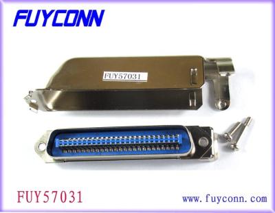China Conector de 50 Pin Male Centronic Solder Pin con la capilla del metal de 90 grados en venta