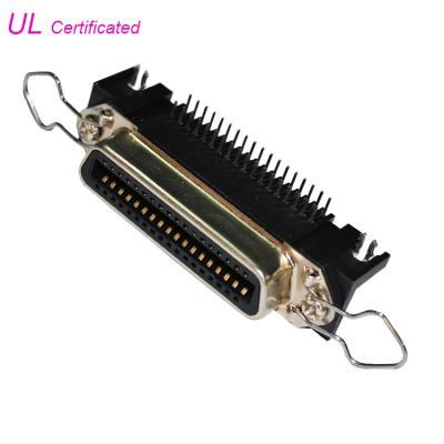 China 36 Pin Centronic PCB Right Angle Female Connector with Spring Latch for sale