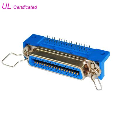 China Receptacle 50 36 24 14 Pin Centronics Connector Right Angle PCB Female Connector for sale