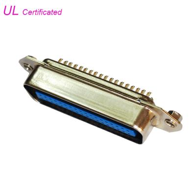 China 14 24 36 50 Pin Solder Male Centronic Connector with Hex Head Screws Certified UL for sale