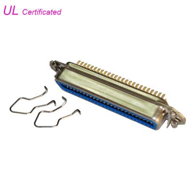 China 50 36 24 14 Pin Centronic Solder Female Connector with Spring Latches Certificated UL for sale