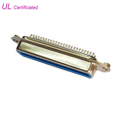 China 2.16mm Centerline 57 CN Series 50Pin Centronics Female Connector DDK Connector for sale
