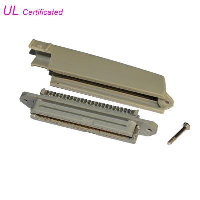 China TYCO 25 pair Female Centronic Solder Connector With 90° Plastic Cover Certificated UL for sale