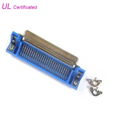 China 50 pin 25 Pair Centronic PCB Right Angle Champ Plug Connector male type Certified UL for sale