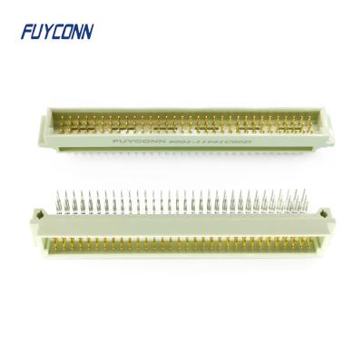 China 90 Degree PCB 3 Rows 96P Male DIN 41612 Eurocard Connector Right Angle for sale