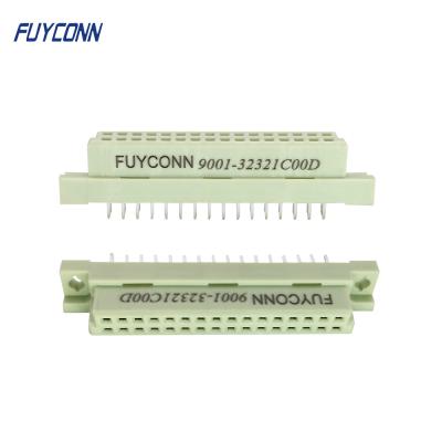 China 2 Rows Eurocard Connector 8 16 32 Pin PCB Straight 2x16P 32pin Female DIN 41612 Connector for sale