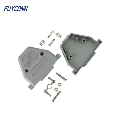 China 180 Degree Straight Plastic D Sub Hood For 37 Pin DB Connector for sale