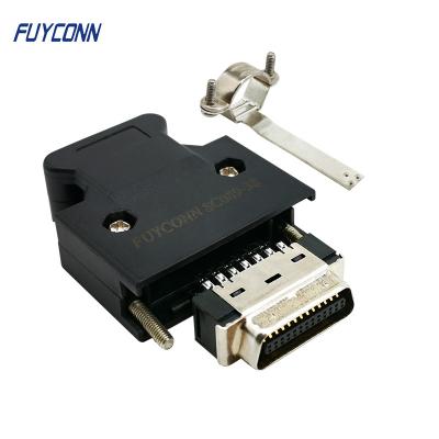 China 26 Pin Servo Connector ABS Housing SCSI Connector 1.27mm Pitch for sale