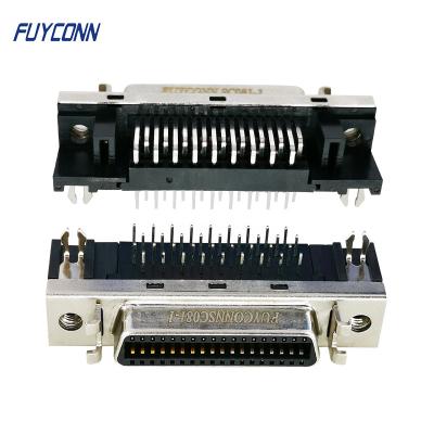 China PCB Female SCSI Connector R/A Female SCSI 36 pin Servo Connector for sale